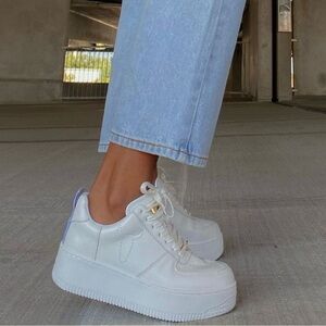 Princess Polly Windsor Smith White Racerr Sneakers